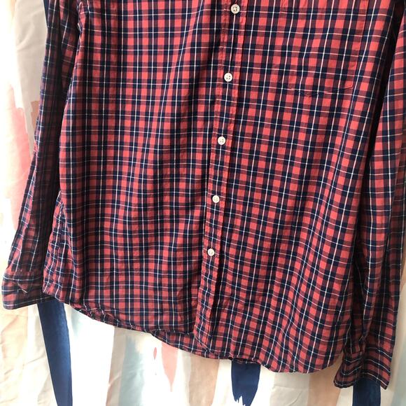 J. Crew Men’s Classic Fit Flex Washed Plaid Long Sleeve Button Down Shirt Large - Picture 3 of 11